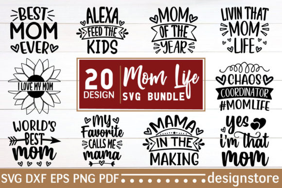 Download Mom Life SVG Bundle - Mom life Collection