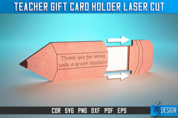 Download Teacher Gift Card Holder Laser Cut SVG | - Premium Resources