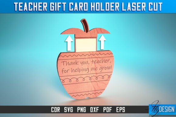 Download Teacher Gift Card Holder Laser Cut SVG | - Premium Resources