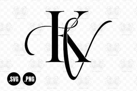 Download KV, VK, Wedding Monogram, Calligraphy - Wedding monogram Collection